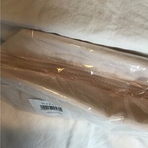 Elegant Pink Blush Colored Soft Cosmetic Bag